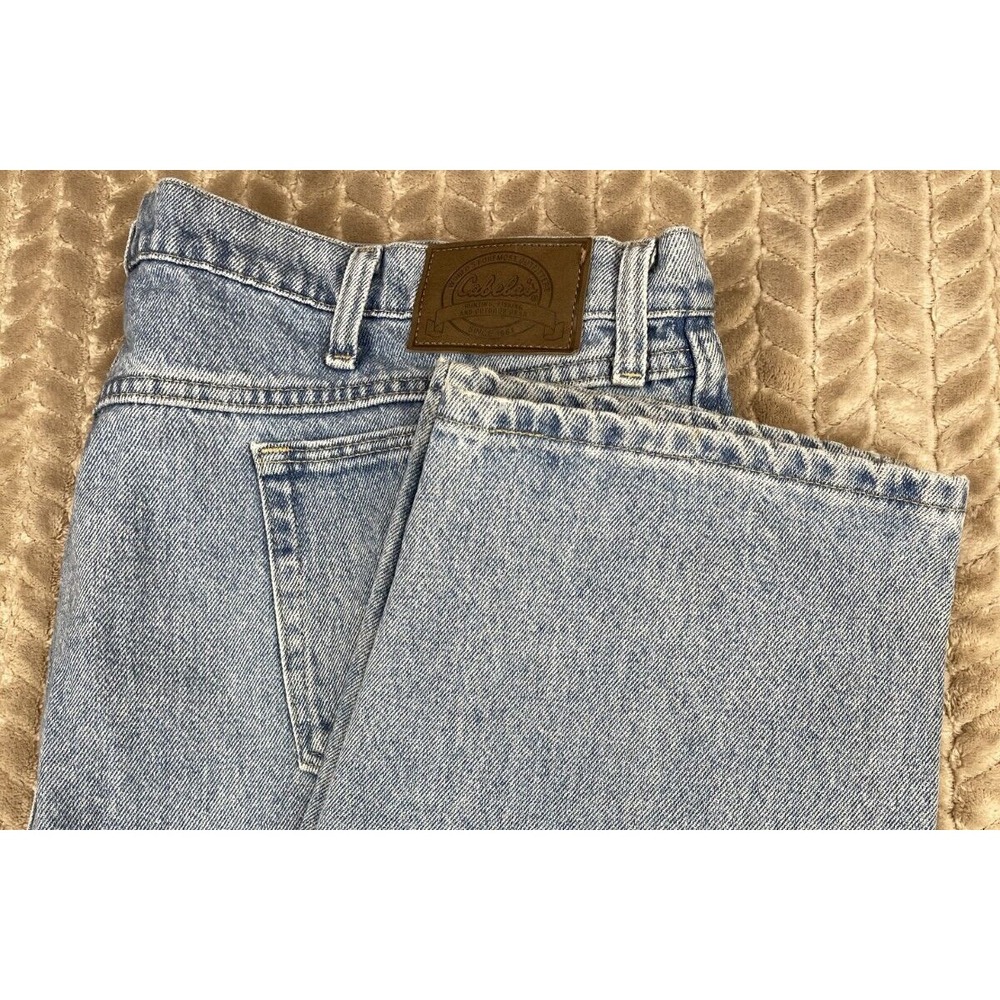 Cabela's Jeans Men's 44x30 Medium Wash Cotton Straight Leg Blue‎ Denim 905100S